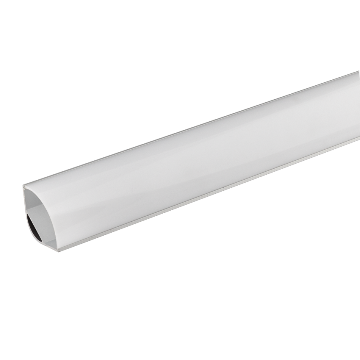 45° aluminiumsprofil til LED-bånd | 2 m hjørneprofil