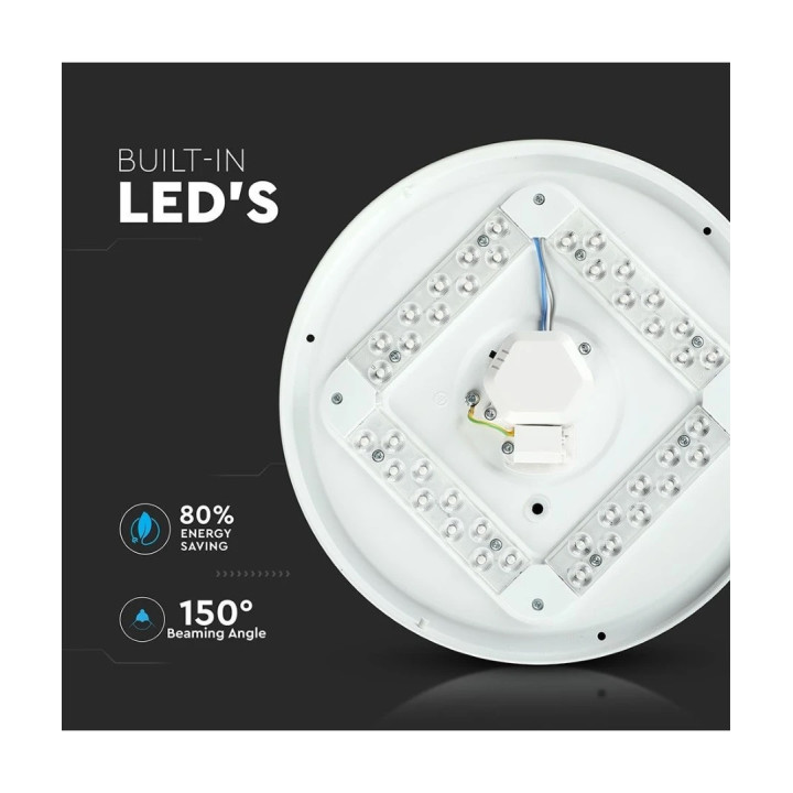LED loftslampe på 12W, 4000K, IP20