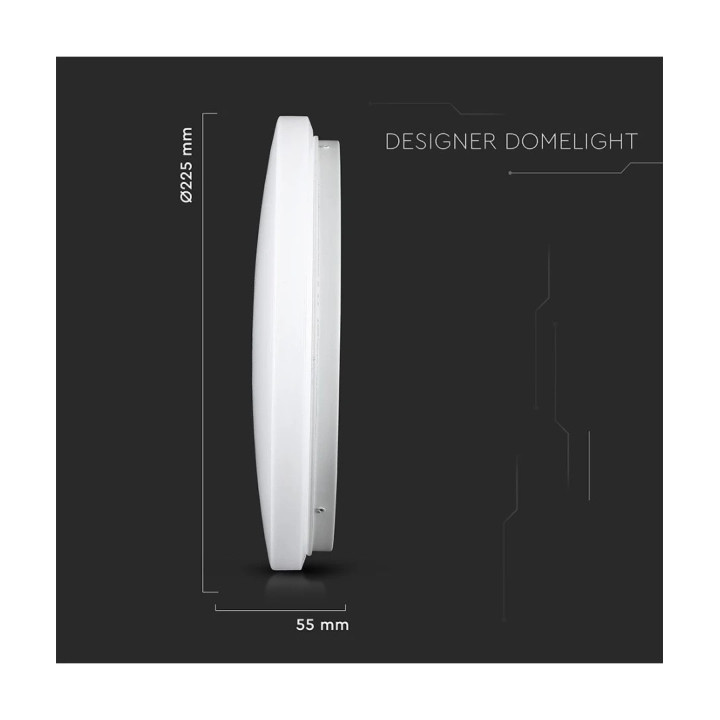 LED loftslampe på 12W, 4000K, IP20