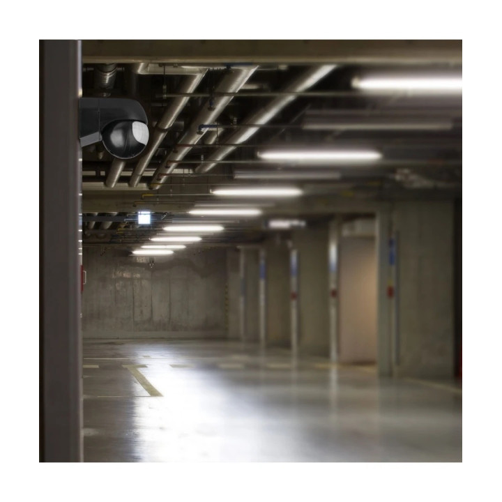 Udendørs PIR bevægelsessensor 180° 12m IP44 – sort
