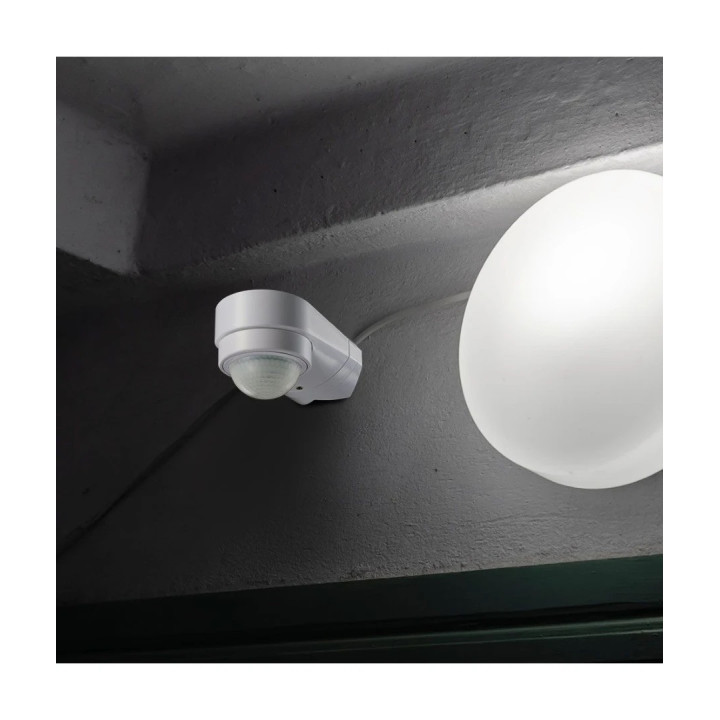 Sort PIR-hjørnesensor | justerbar, IP65