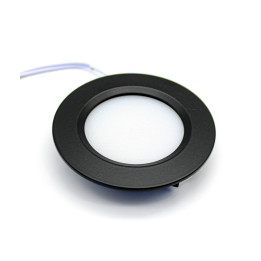 Sort LED møbelspot 12V 2,7W – hul Ø56 mm | Ultraline