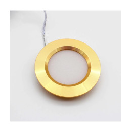 Guld LED møbelspot 12V 2,7W – hul Ø56 mm | Ultraline