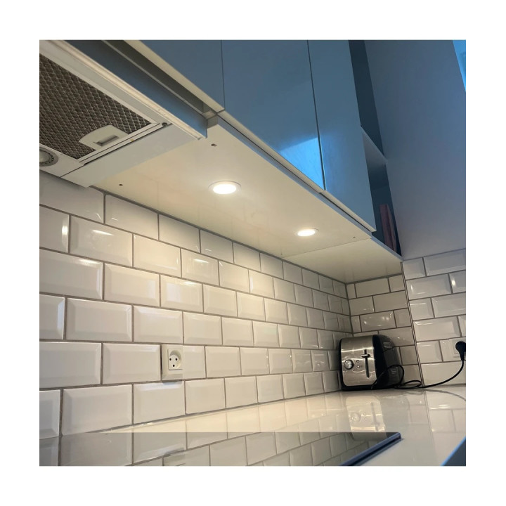 Guld LED møbelspot 12V 2,7W – hul Ø56 mm | Ultraline