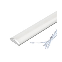 LED skabsbelysning, 1m, 6mm høj, 12V DC, 9W, med endeprop