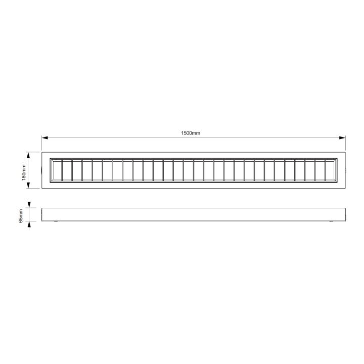LED kontorarmatur 35W, 3000/4000K, UGR under 19