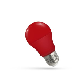 Rød E27 LED-pære 4,9W | farvet lys