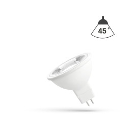 LED pære 45° 6W, 12V, MR16 / GU5,3, 3-4000K