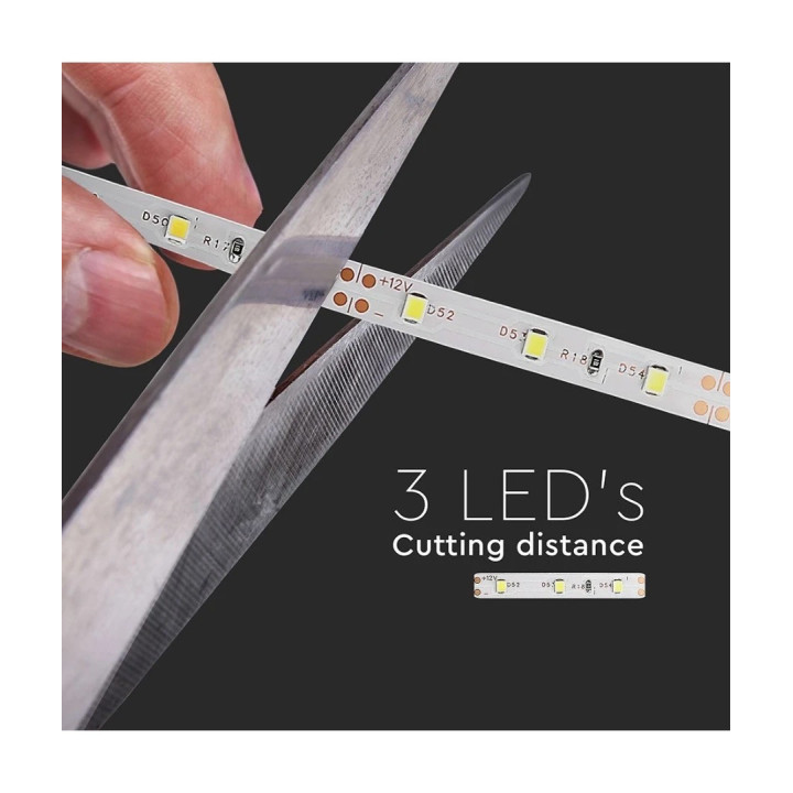 LED bånd, 8 W/m, 120LEDs/m, 3000/4000K, 5m, IP20