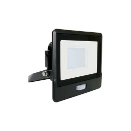 Led projektør m. PIR-sensor, slank, 30W, 4000K, 220V, IP65