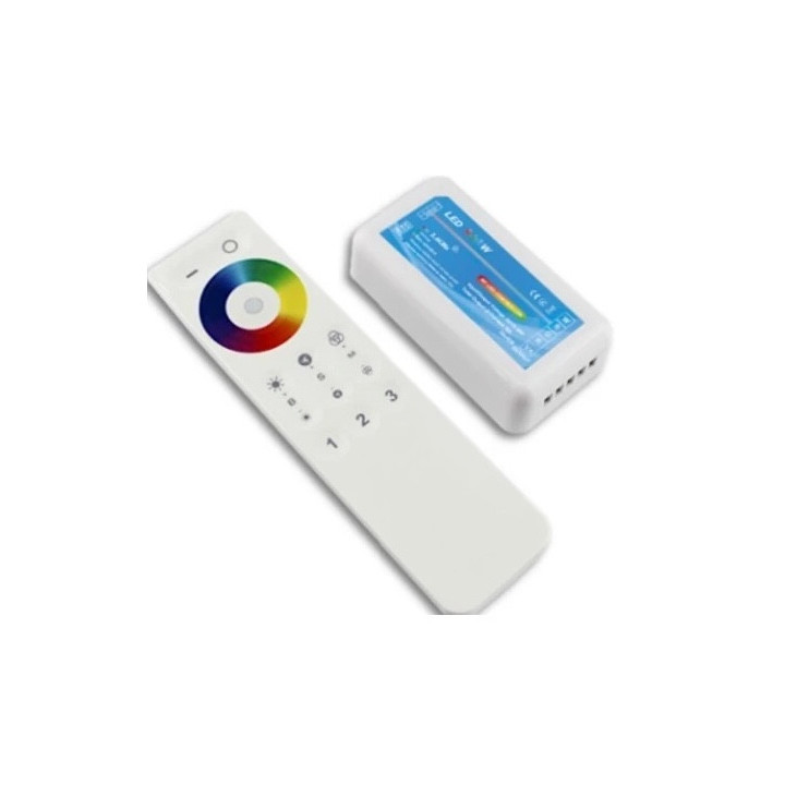 RGB+W RF-controller med fjernbetjening | 12/24V