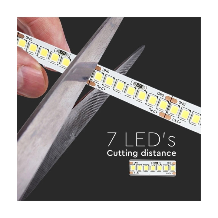 LED strip, 17W/m, 5m, 150lm/W, IP20, 24V, 238 LED pr. meter