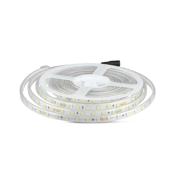 LED bånd, 24V, 60 Led/m, 9W/m, 3-4000K, 5m, IP65