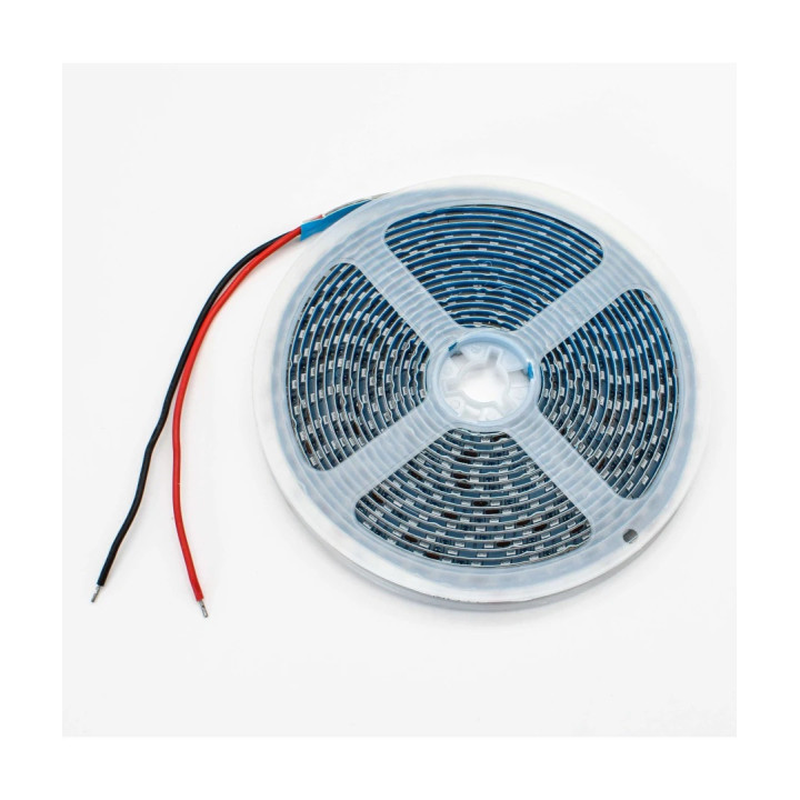 LED bånd-Blå 10W/m, 5m, 120 LED pr/m, 24V, IP65