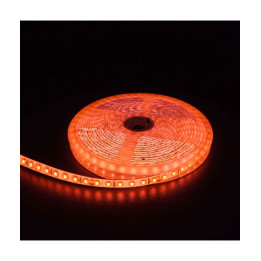 LED bånd- Orange, 10W/m, 5m, 120 LED pr/m, 24V, IP65