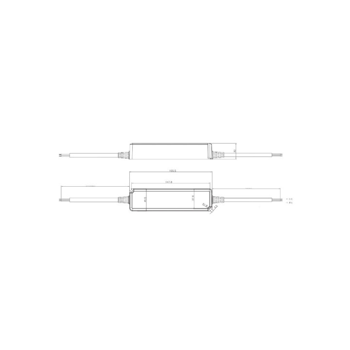 12V LED-strømforsyning 60W 5A IP67