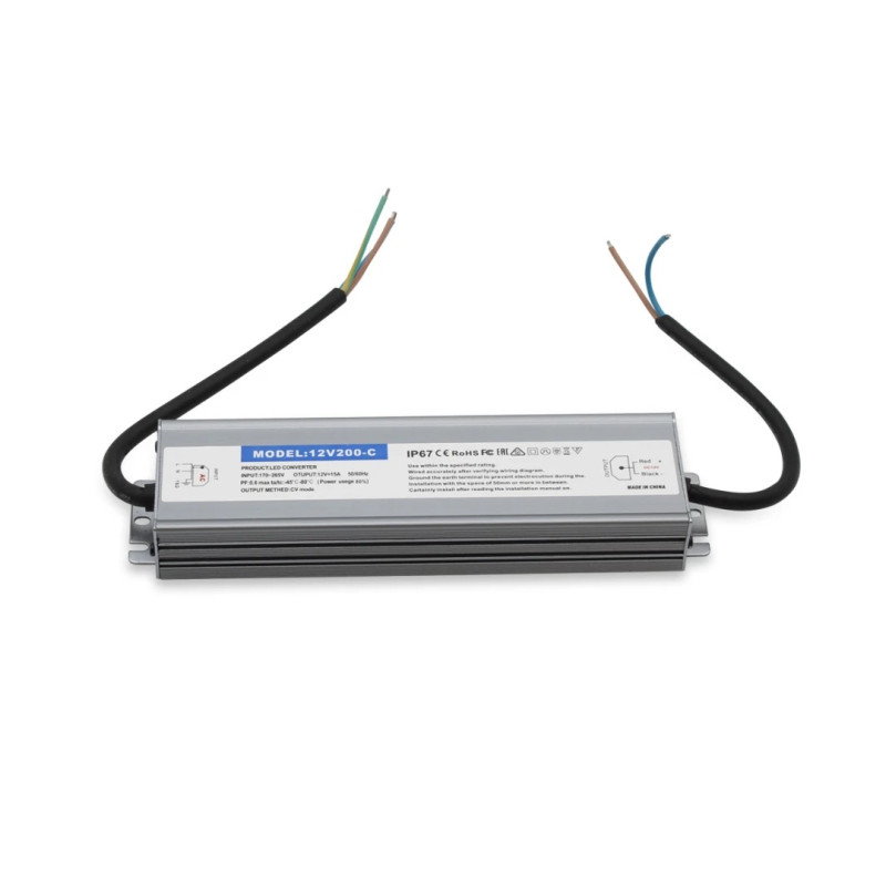 LED strømforsyning, 200W,...