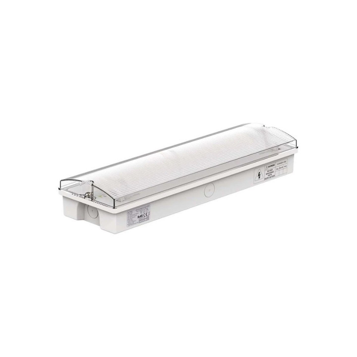LED nødudgangsarmatur 4W IP65 med 3 timers backup