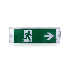 LED nødudgangsarmatur 4W IP65 med 3 timers backup