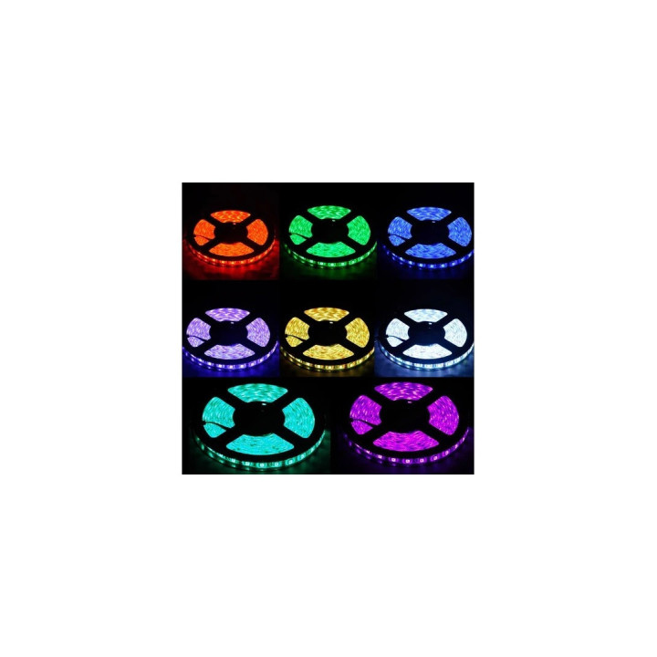 LED Bånd, RGB+3000K,12W/m, 60 LED/m, 12V, 5 m, IP65