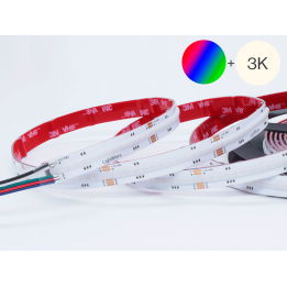 LED COB bånd RGB+3000K, 16W/m, 896LED/m, 48V, 5m, IP20