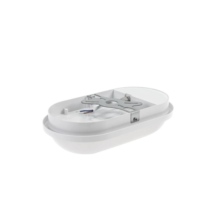 LED udendørslampe, IP54, IK07, 230V, Oval, 4000K, PIR sensor