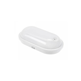 LED udendørslampe, IP54, IK07, 230V, Oval, 4000K, PIR sensor