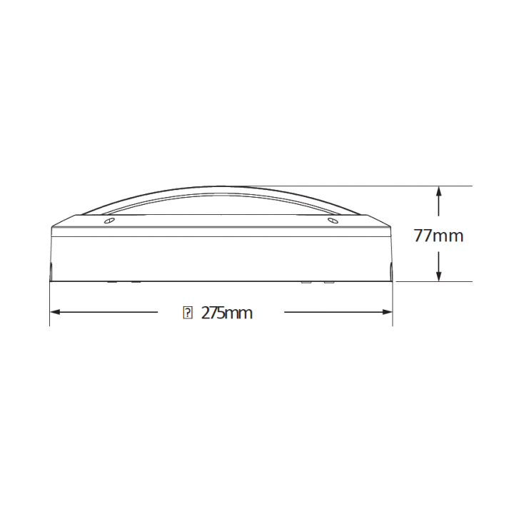Led væglampe, halvcirkel, 6-18W, 3-4000K, IP65, sort