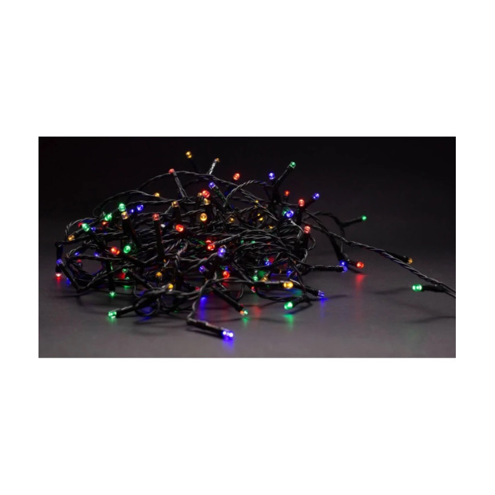LED-julelyskæde 9 m, 120 multicolor LED | IP44