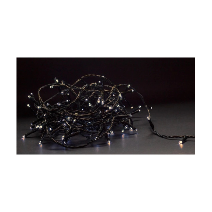 Varmhvid LED-julelyskæde 14 m, 180 LED | IP44, memory