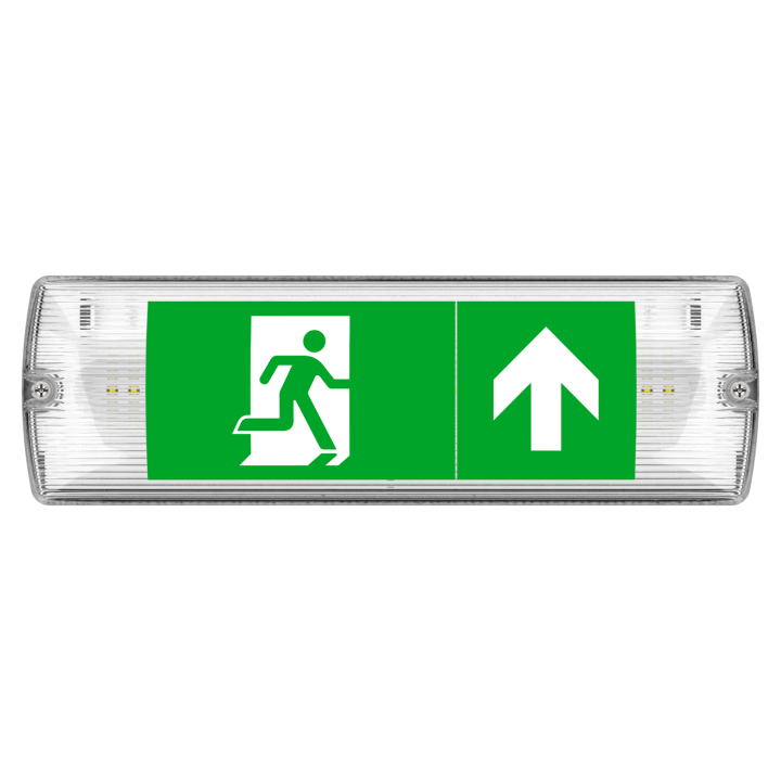 LED nødudgangsarmatur 5W IP65 med selvtest | Ultraline