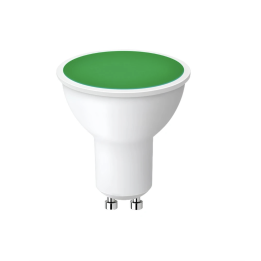 Led farve spots, 5W, GU10, 220V, grøn