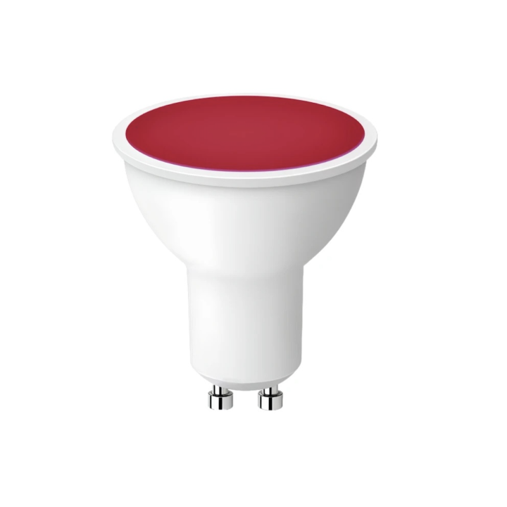 Led farve spots, 5W, GU10, 220V, rød