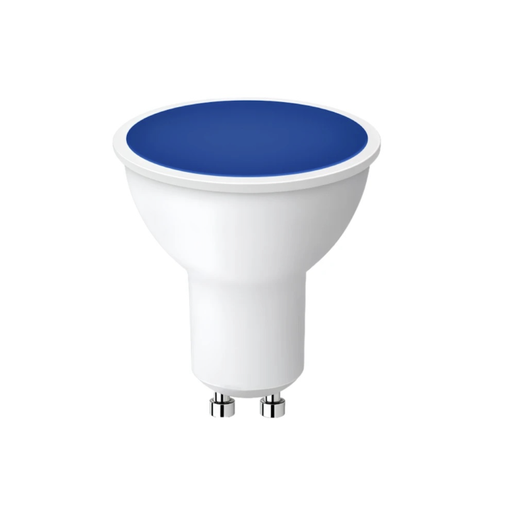 Led farve spots, 5W, GU10, 220V, blå