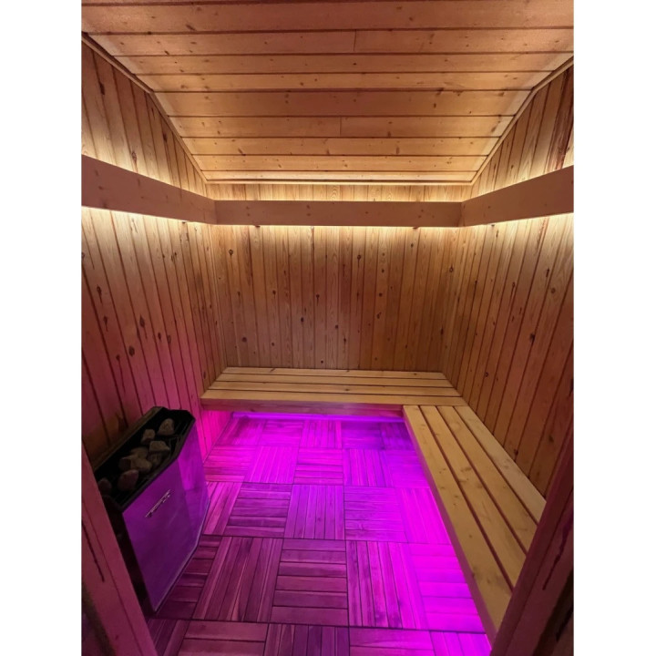 RGBW sauna LED-bånd 24V, 14W/m | 5 m, IP68