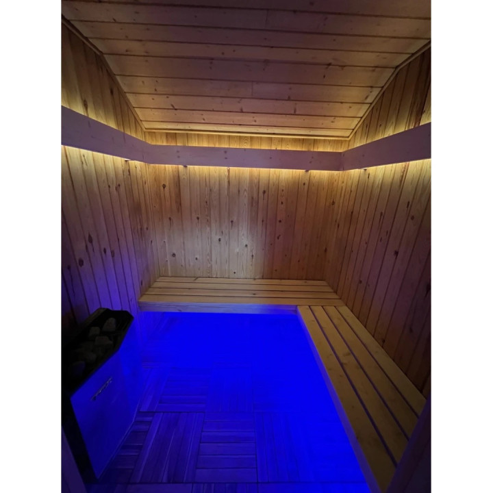 RGBW sauna LED-bånd 24V, 14W/m | 5 m, IP68