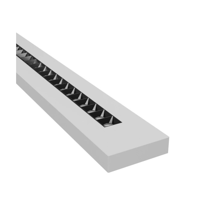 Hvid PLANK LED pendel 120 cm, 40W, Ra95, UGR16