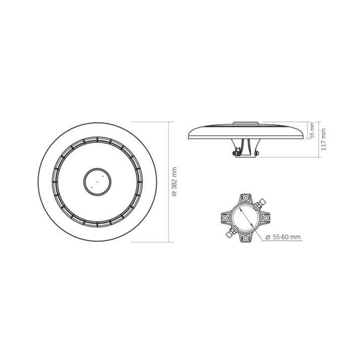 LED-parklampe 80-120W | CCT, IP65, 140lm/W