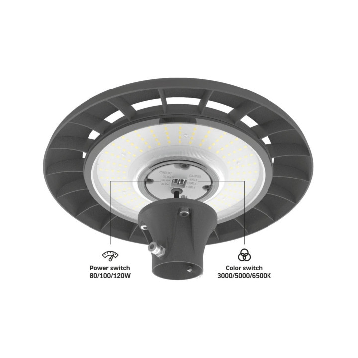 LED-parklampe 80-120W | CCT, IP65, 140lm/W