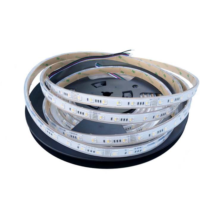 LED bånd RGB+WW,10m, 10,5W/m, 48V, IP68, 130 LED pr. meter