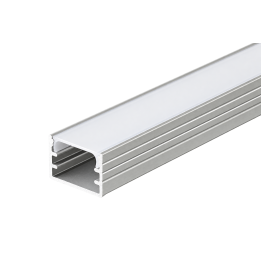 Aluminium profil til Led bånd, 2M, til ind- og påbygning
