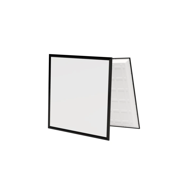 Bagbelyst CCT LED panel 60x60 cm, 36W, 5040 lm, sort kant