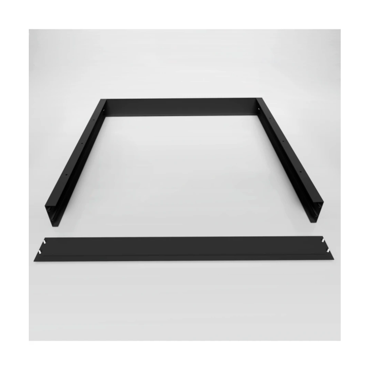 Høj sort ramme til LED panel 60x60 – 70 mm