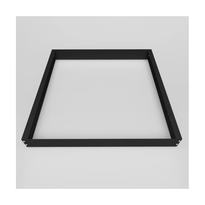Høj sort ramme til LED panel 60x60 – 70 mm