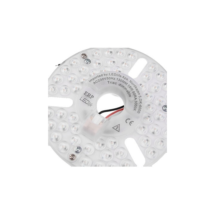 Dæmpbar LED-indsats Ø13 cm 18W 3000K 1900 lm