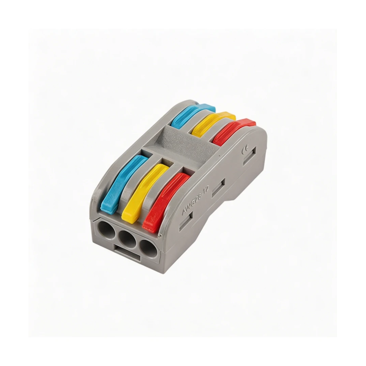 Skrueløs 3-leder samlemuffe – 32 A, 400 V, IP20