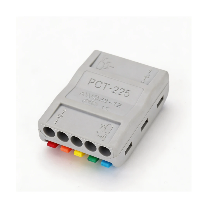 Skrueløs 5-leder samlemuffe – 32 A, 400 V, IP20