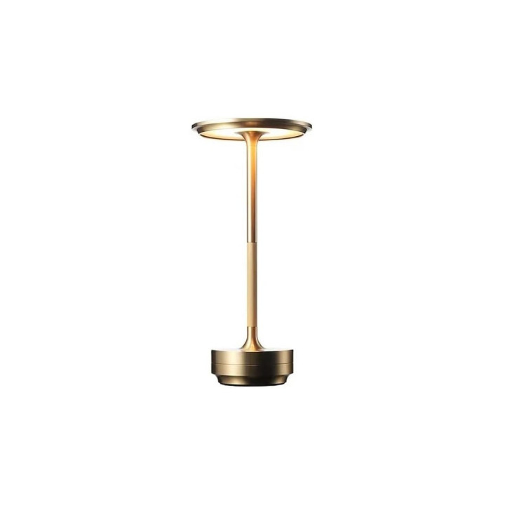 Genopladelig LED-bordlampe i guld – CCT og touch