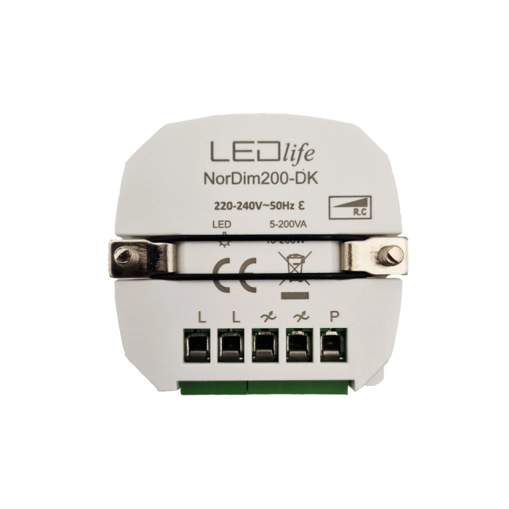 LED drejelysdæmper 5–200 W – 1 modul