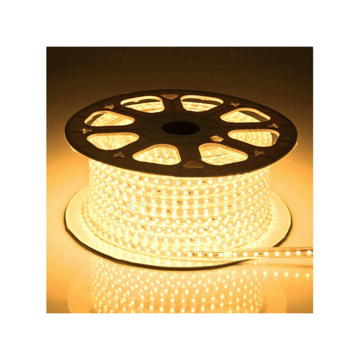 5 m vandtæt LED-bånd 230 V, 6 W/m, IP67 – Type Q